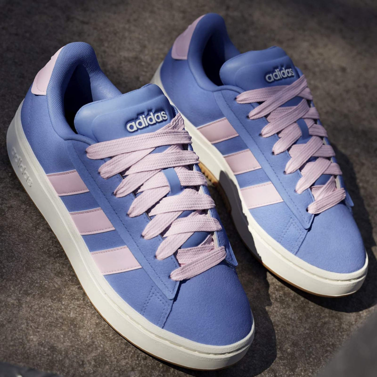 adidas Grand Court Alpha Womens Regular-Fit Sneakers Outside Pair Top Full View 