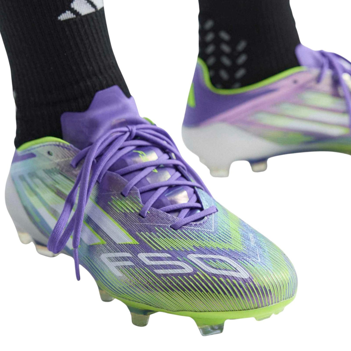 adidas F50 Elite Adults Lightweight Firm Ground Rugby Boots Model Front View 
