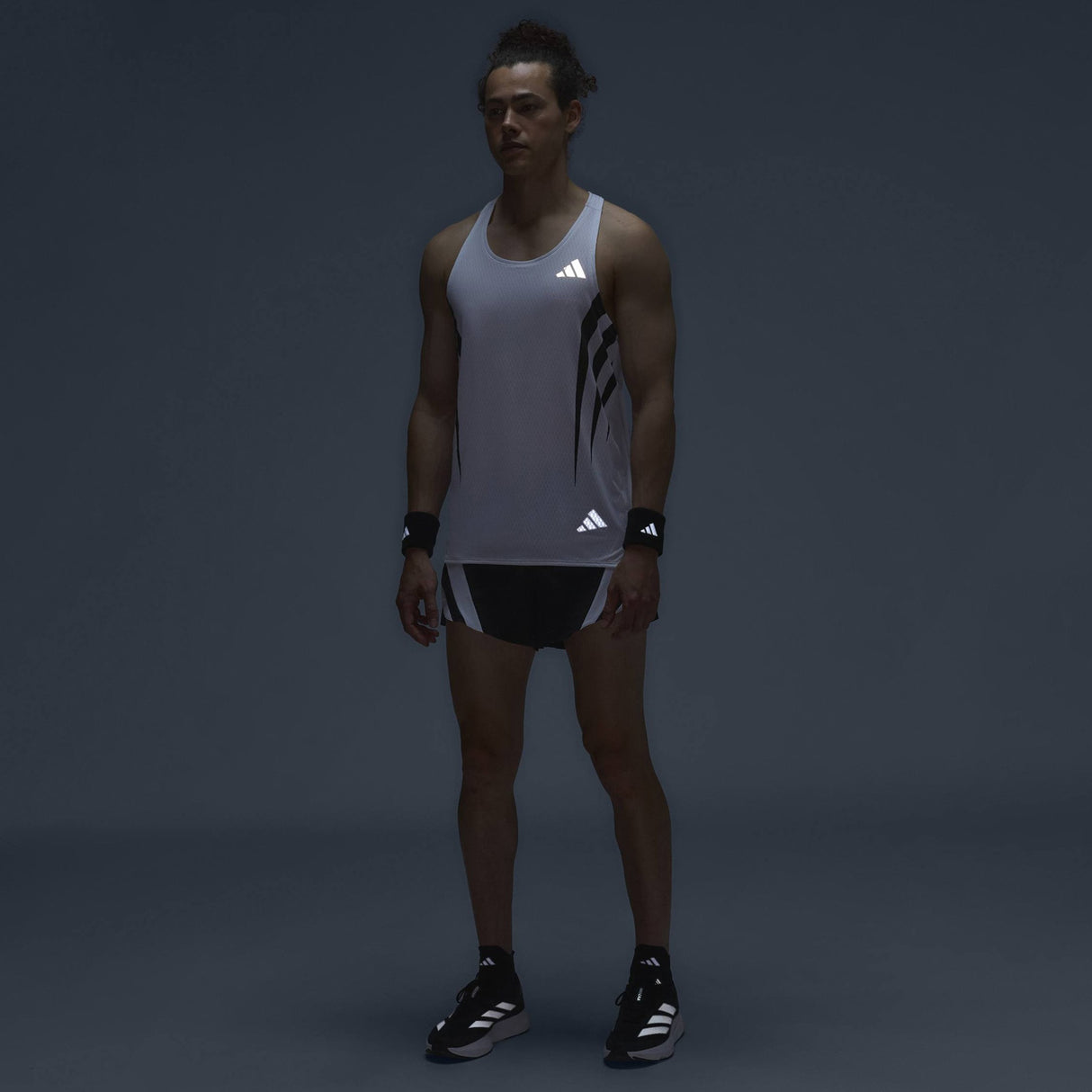 adidas ADIZERO A SGL  Mens Vest White