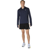 Asics Road Winter Mens LS Hoodie Navy