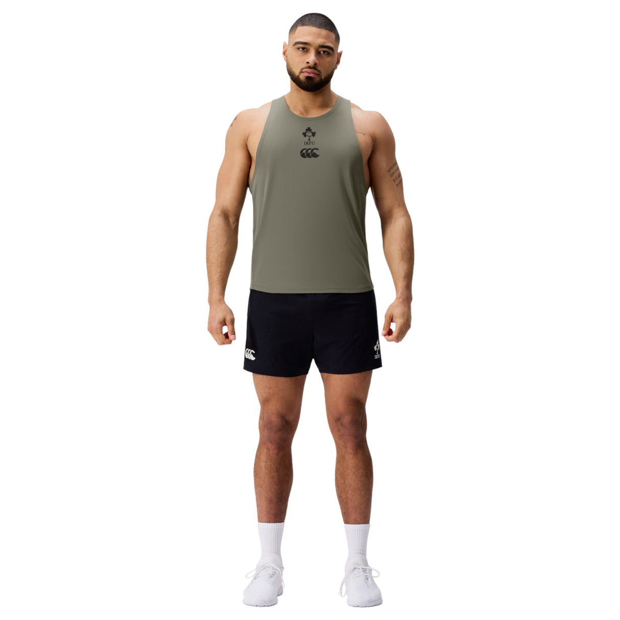 Canterbury IRE POLY TRNG SINGLET Brown