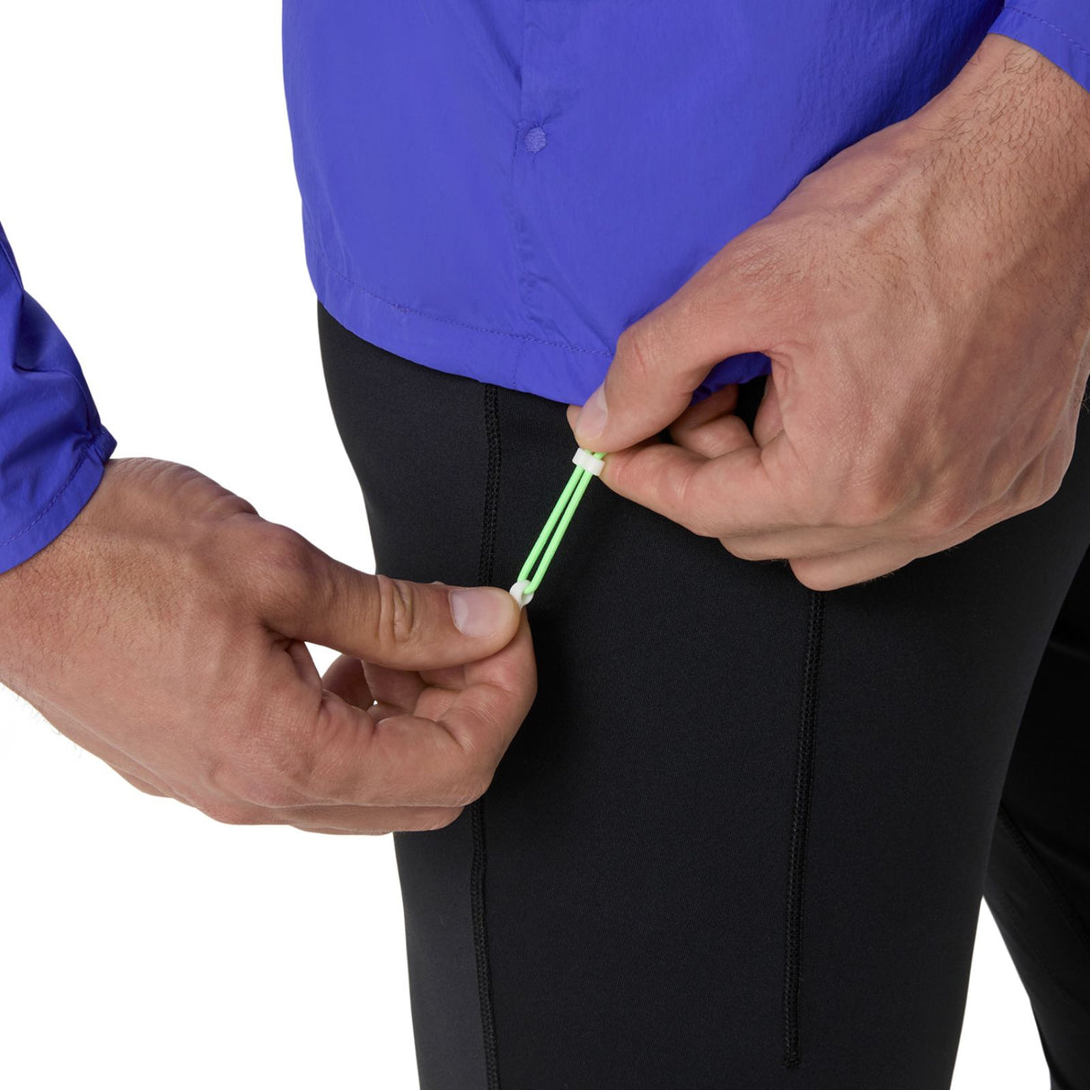 ASICS MENS ROAD PACKABLE JACKET PURPLE