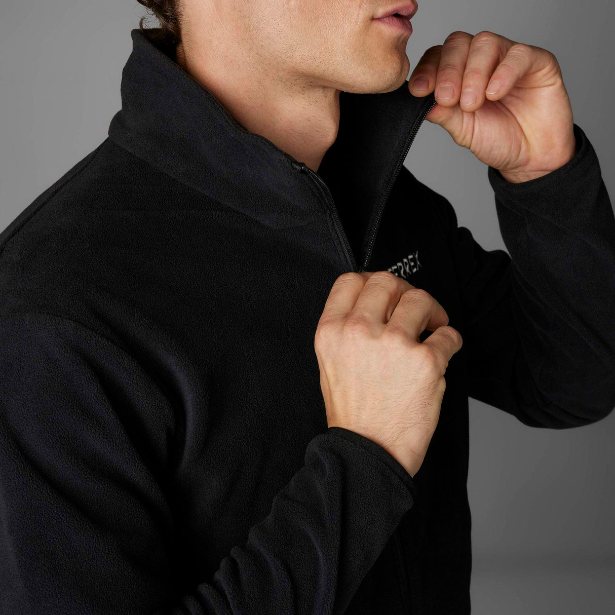 adidas Mens MT ESS FZ Fleece Black