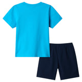 TNF Boys BOX NSE PLAY REG Short Set Blue