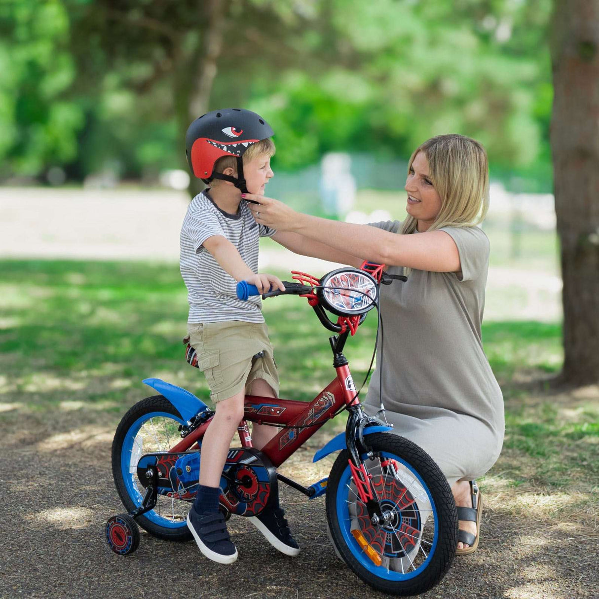 Huffy Spiderman 16in Bike Red