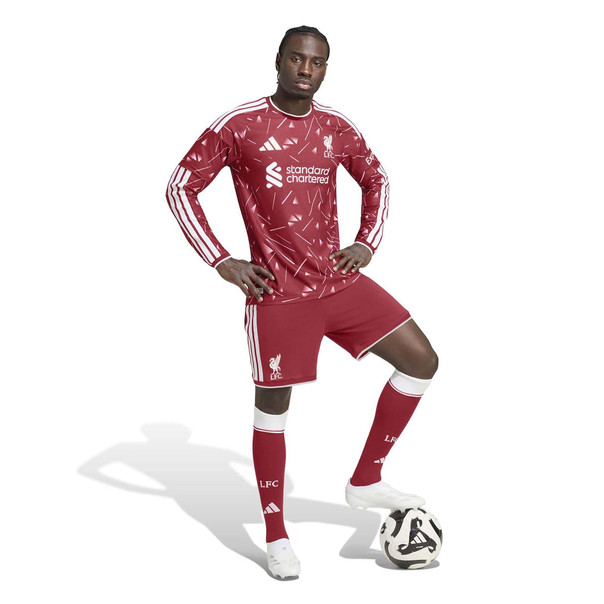 adidas LFC 26 Auth Home LS Jersey Red