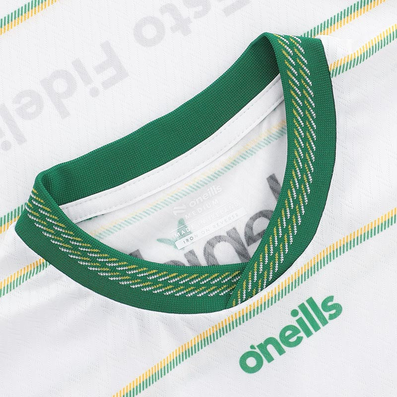 O'Neills Offaly 26 GK Home Kids Jrsy Wht