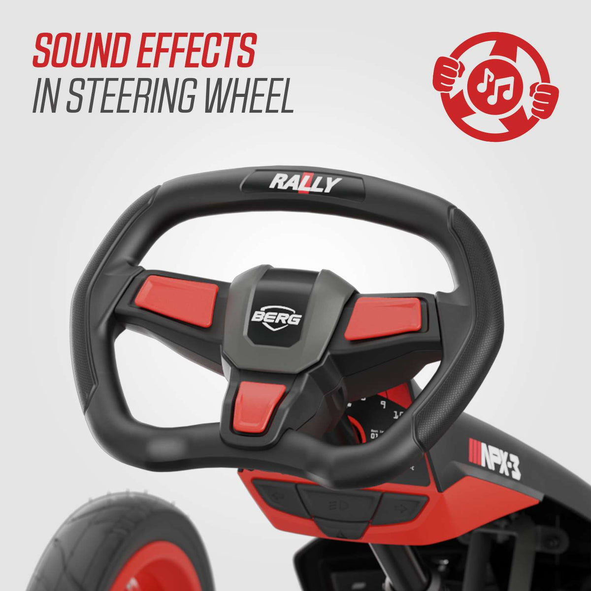 BERG Rally APX Red 3 Gears Go-Kart and Trailer