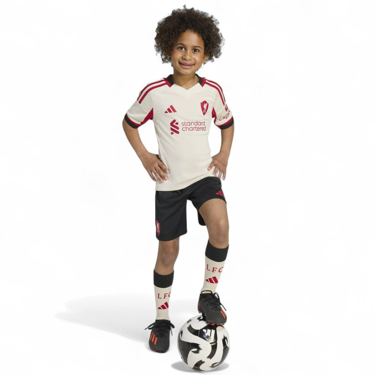 adidas Liverpool FC 2025/26 Away Kids Mini Kit