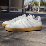 adidas VL Court 3.0 Womens Cushioned Regular-Fit Trainers Pair Side View Lifestyle Shot