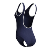 SPEEDO TEXTURE BOUND SCOOP ONE PIECE NVY