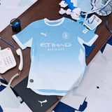 Puma MCFC 26 Kids Home Kit Blue
