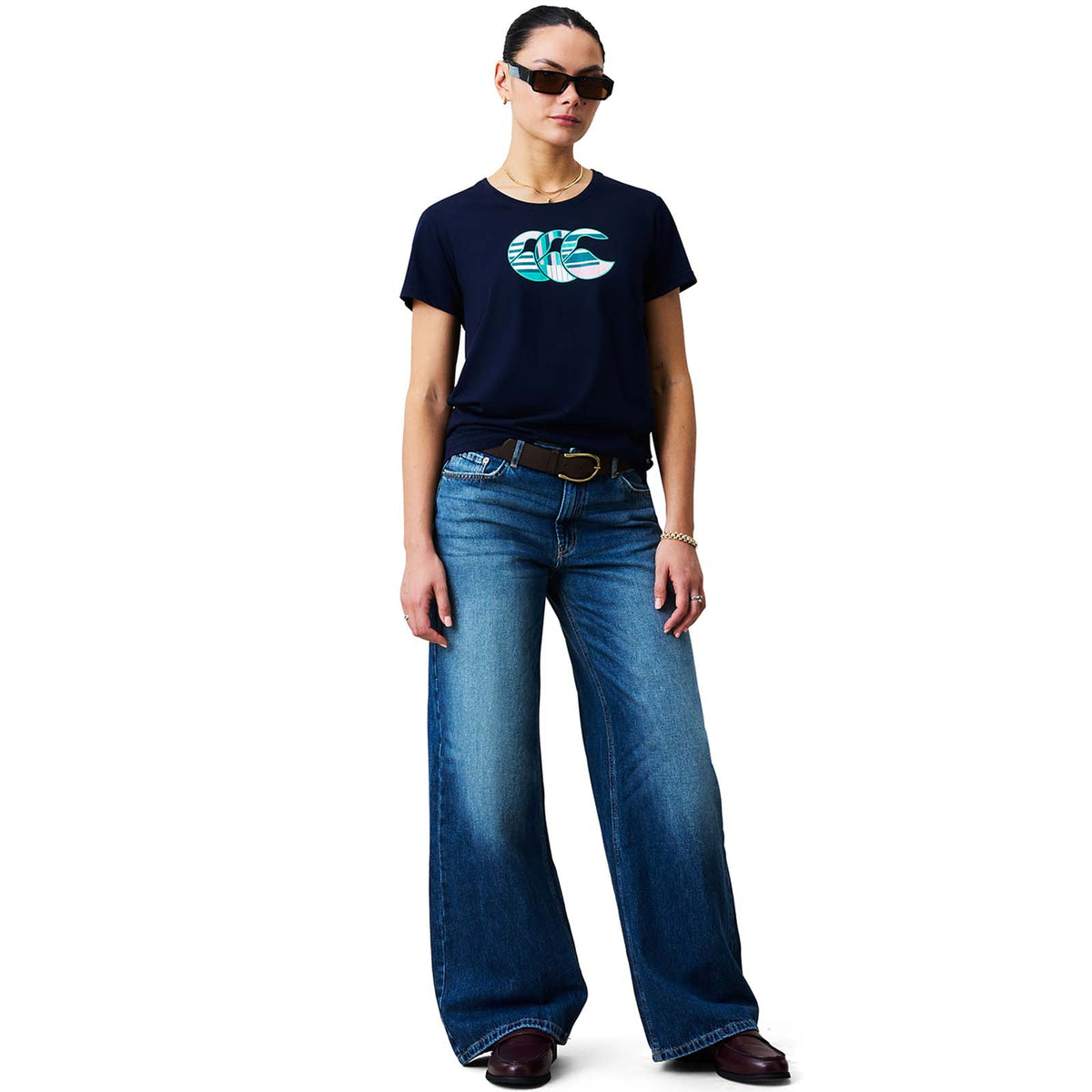 Canterbury Womens Uglies Logo Tee Navy