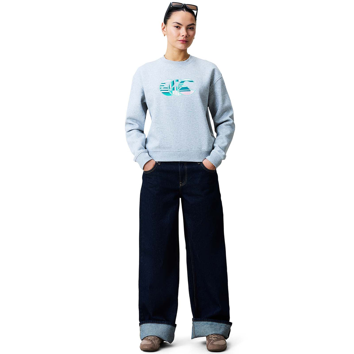 Canterbury Womens Uglies Logo Crew Grey