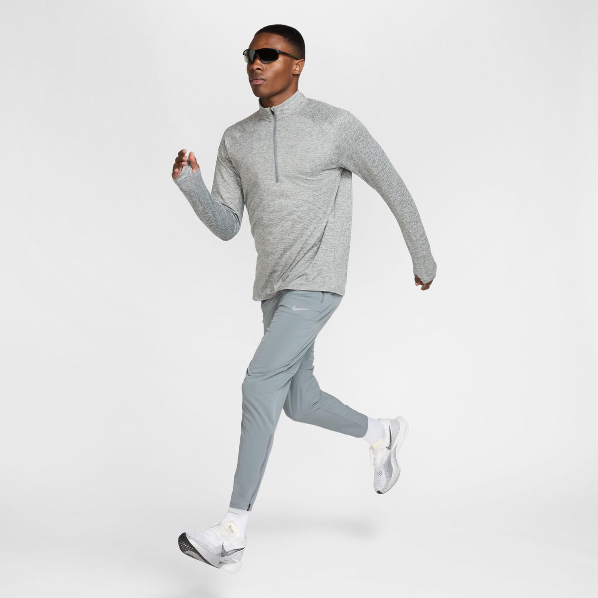 NIKE MENS DF STRIDE HZ MIDLAYER Grey