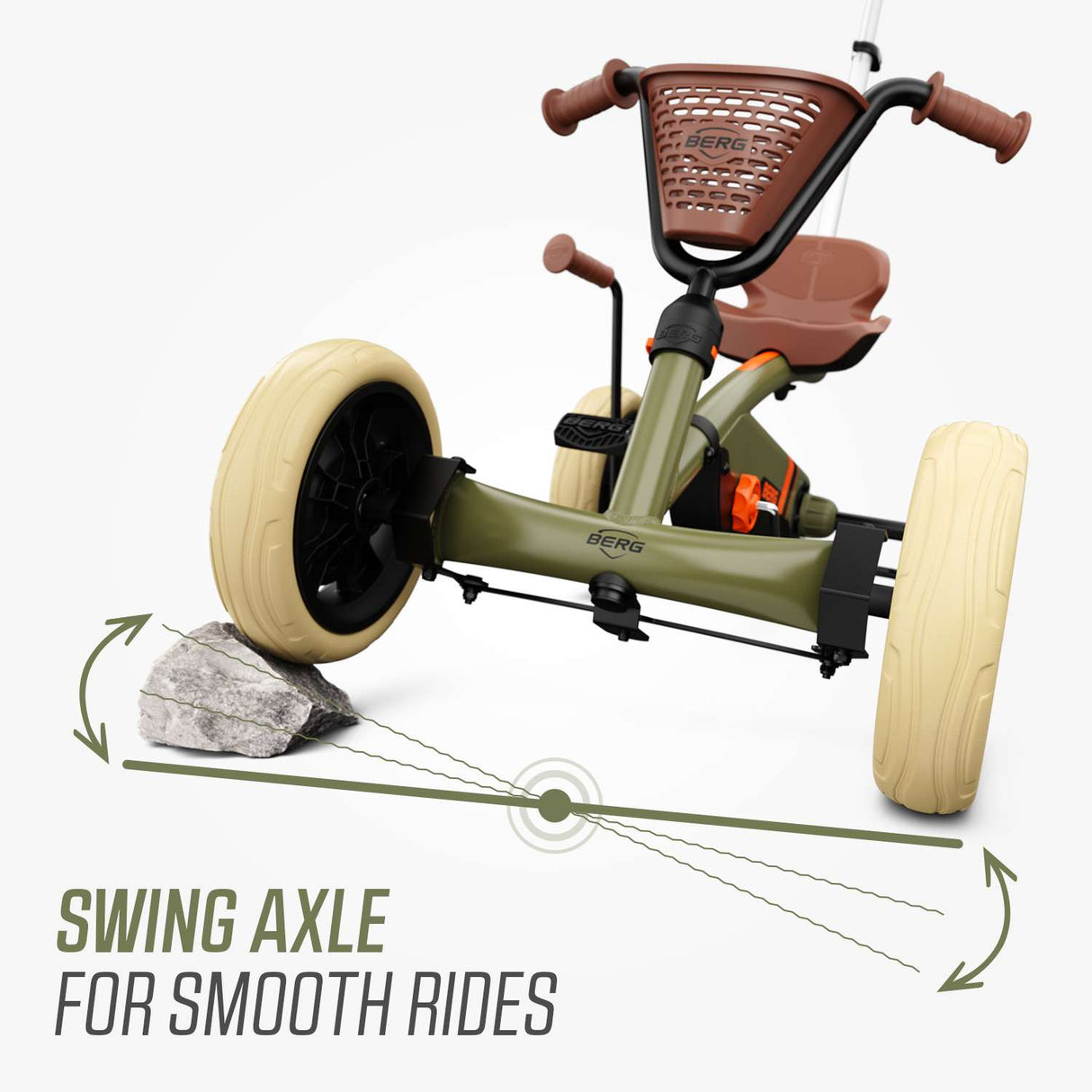 BERG Buzzy Retro 2-in-1 Green Go-Kart