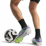adidas F50 Elite Adults Lightweight Firm Ground Rugby Boots Model Kicking Ball Back View 