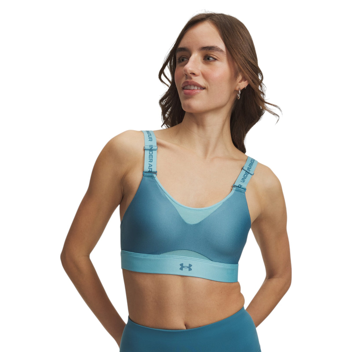 UA Infinity High 2.0 Bra Blue