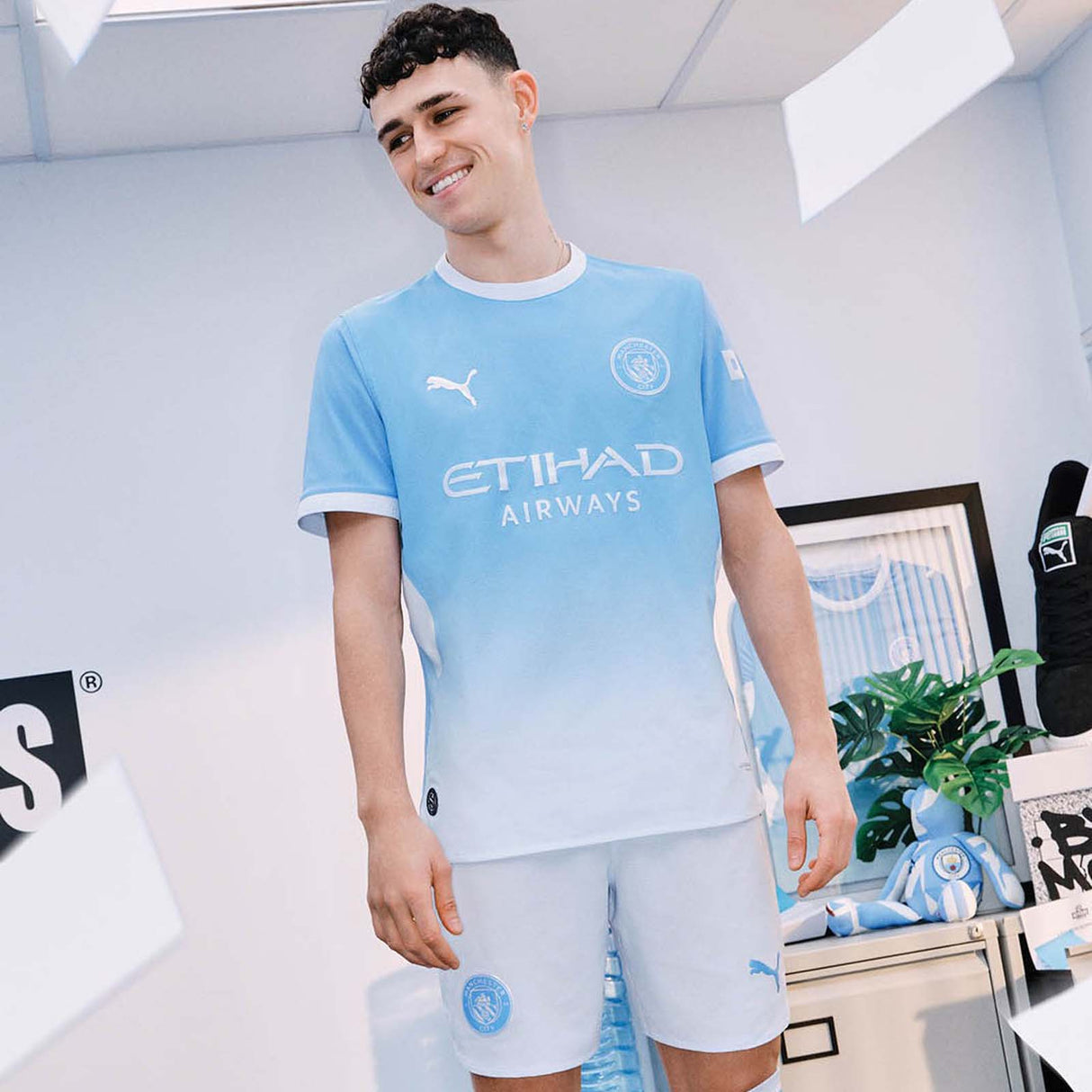 Puma MCFC 26 Home Jersey Blue