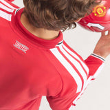 adidas MUFC 26 Auth Home LS Jersey Red