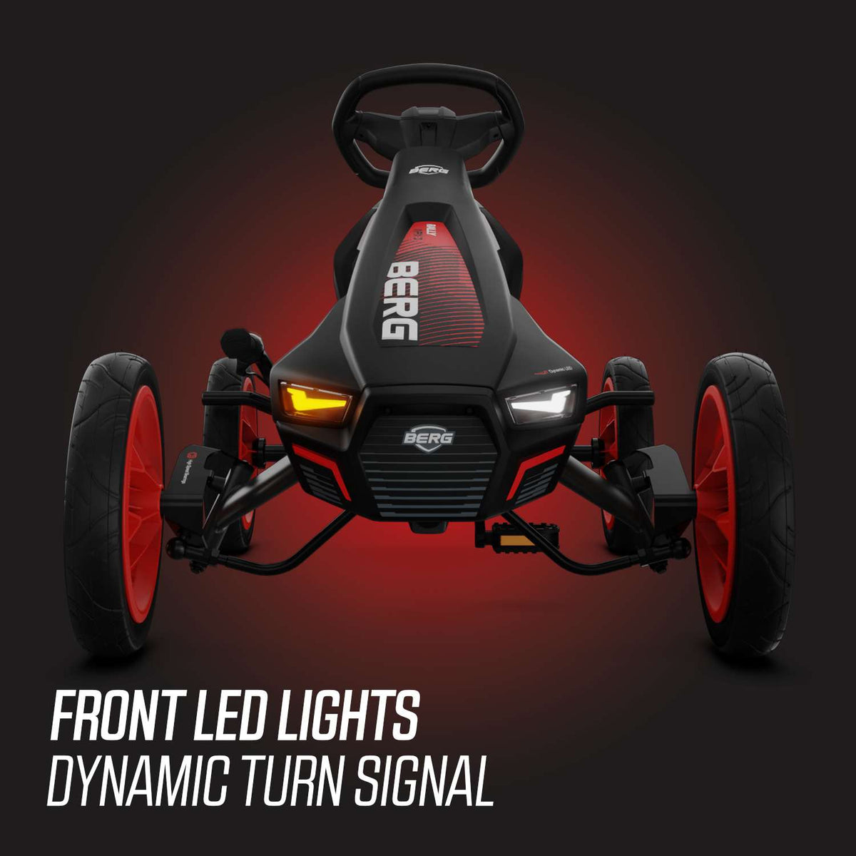 BERG Rally APX Red 3 Gears Go-Kart and Trailer