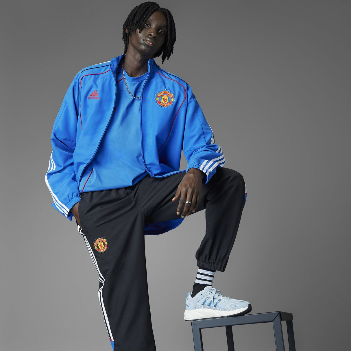 adidas Manchester United Football Mens Track Pants