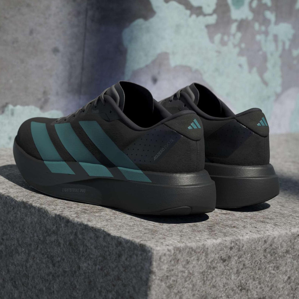 adidas Adizero EVO SL Mens Regular-Fit Lace Running Shoes