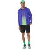 ASICS MENS ROAD PACKABLE JACKET PURPLE