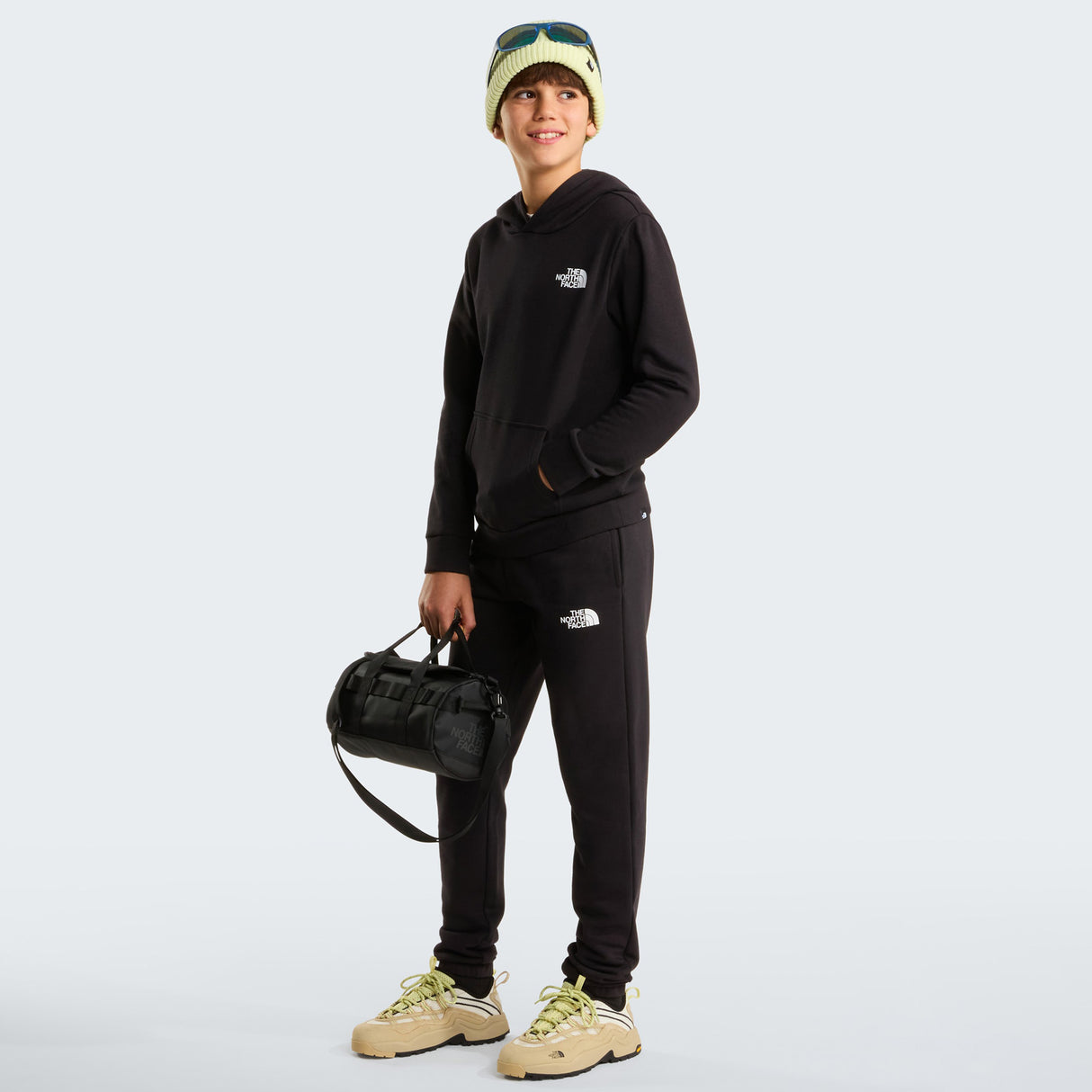 TNF GIRL TEEN DOME LIGHT HOODIE Black