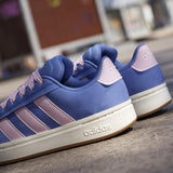 adidas Grand Court Alpha Womens Regular-Fit Sneakers Outside Pair Back Side View 