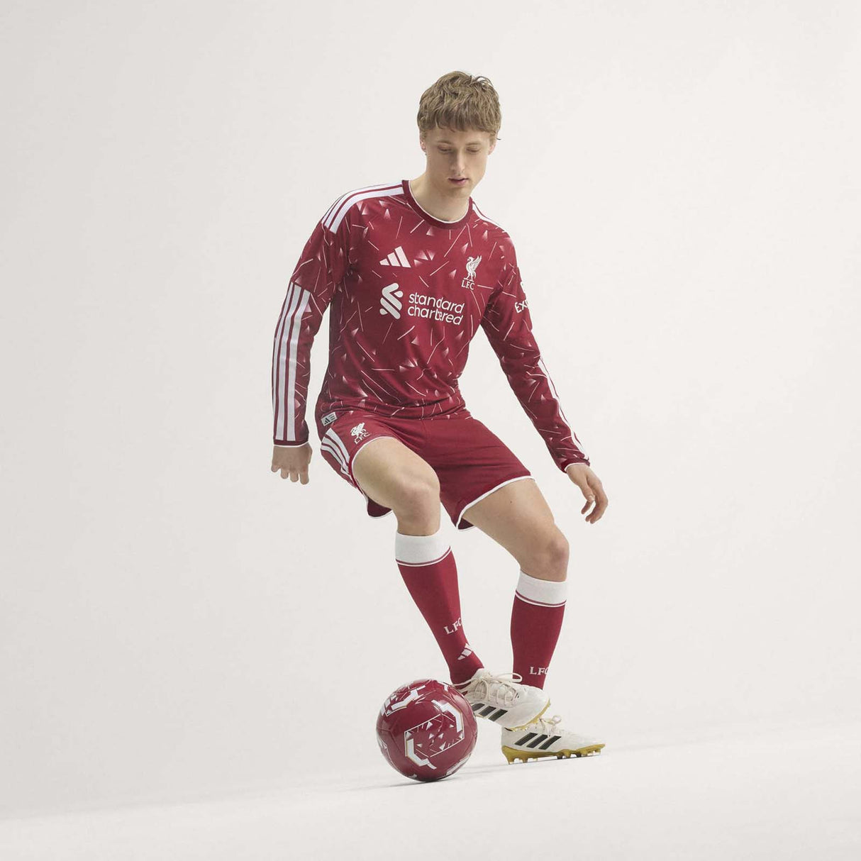 adidas LFC 26 Auth Home LS Jersey Red