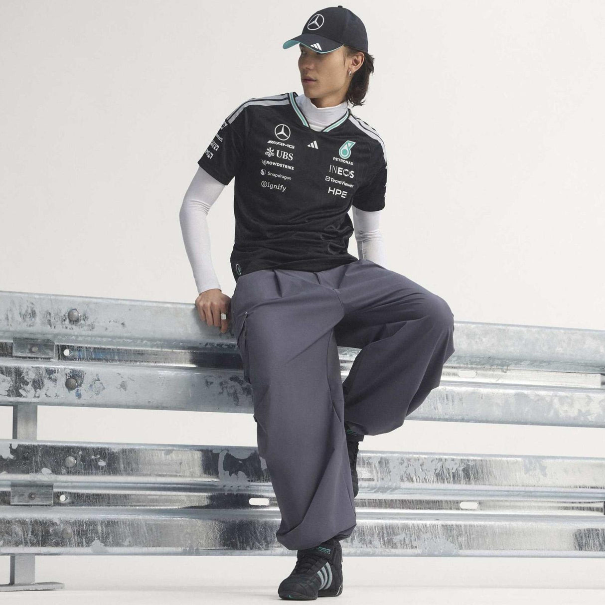 adidas Mercedes Driver Tee Black