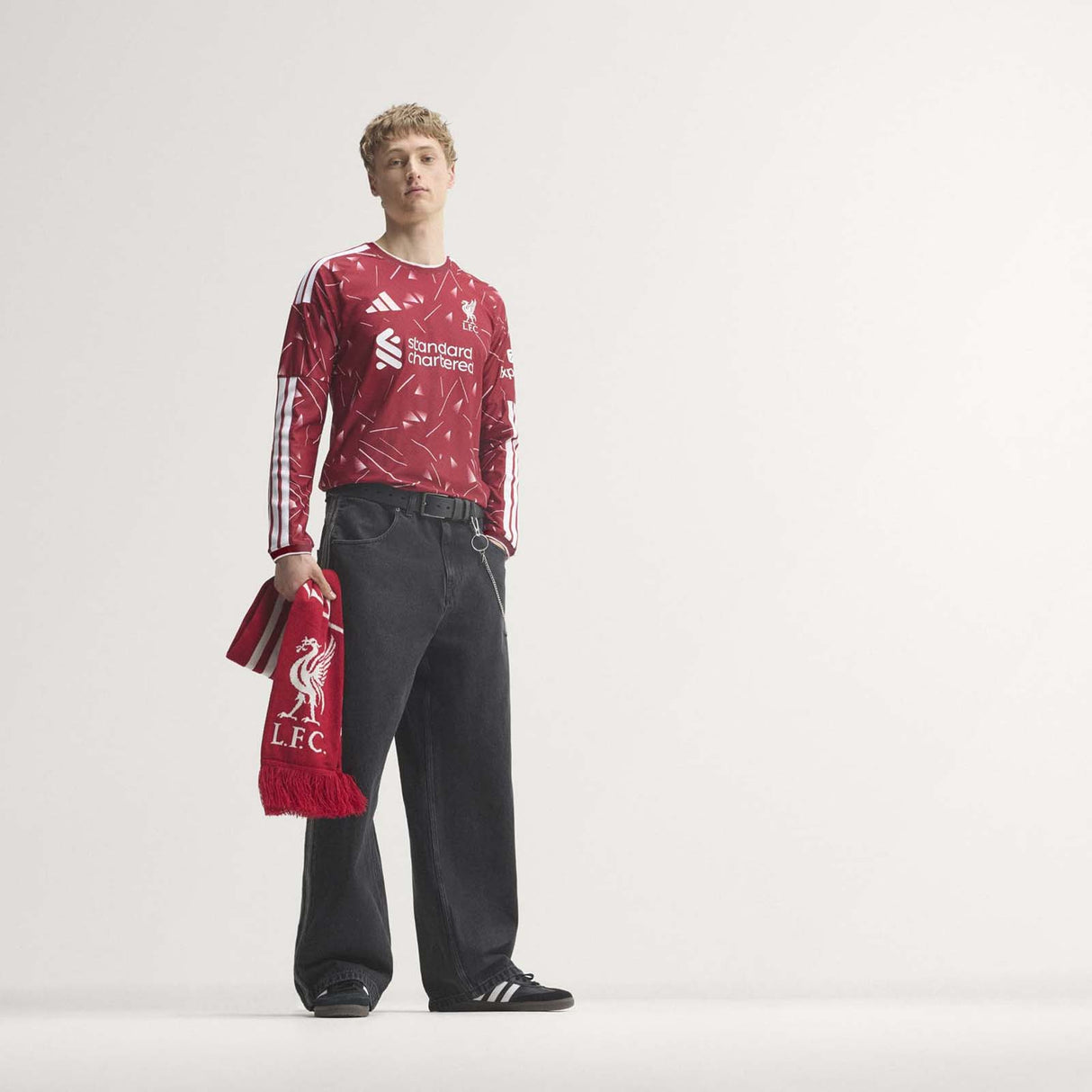 adidas LFC 26 Auth Home LS Jersey Red
