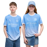 Puma MCFC 26 Kids Home Jersey Blue