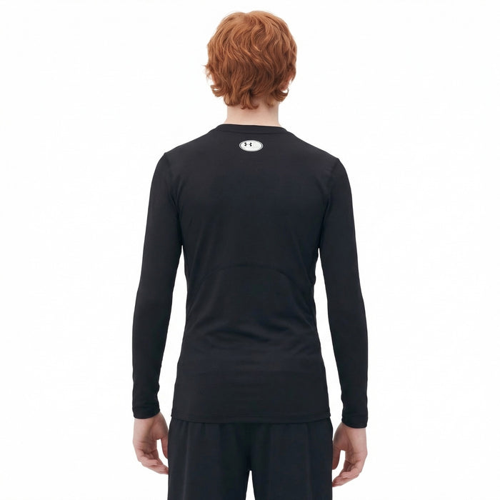 UA Boys HG Armour LS Top Black