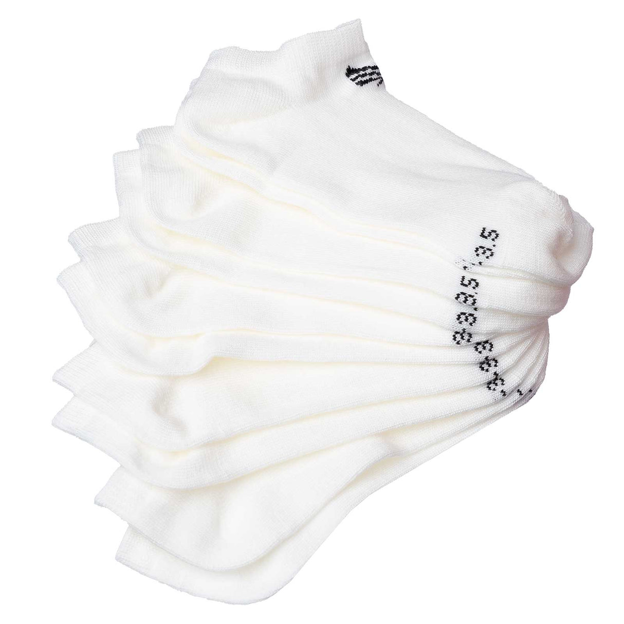 Puresox 5 Pack Kids Socklet White