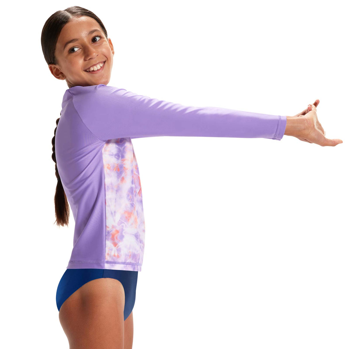 Speedo Girls Long Sleeve Rash Top