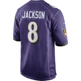Nike Ravens Jackson 8 Home Jersey Purple