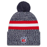 New Era New England Patriots 2023/24 Sideline Cuffed Bobble Hat