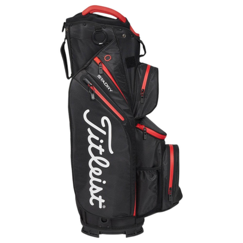 Titleist Cart 14 StaDry Waterproof Golf Bag - Black/Red