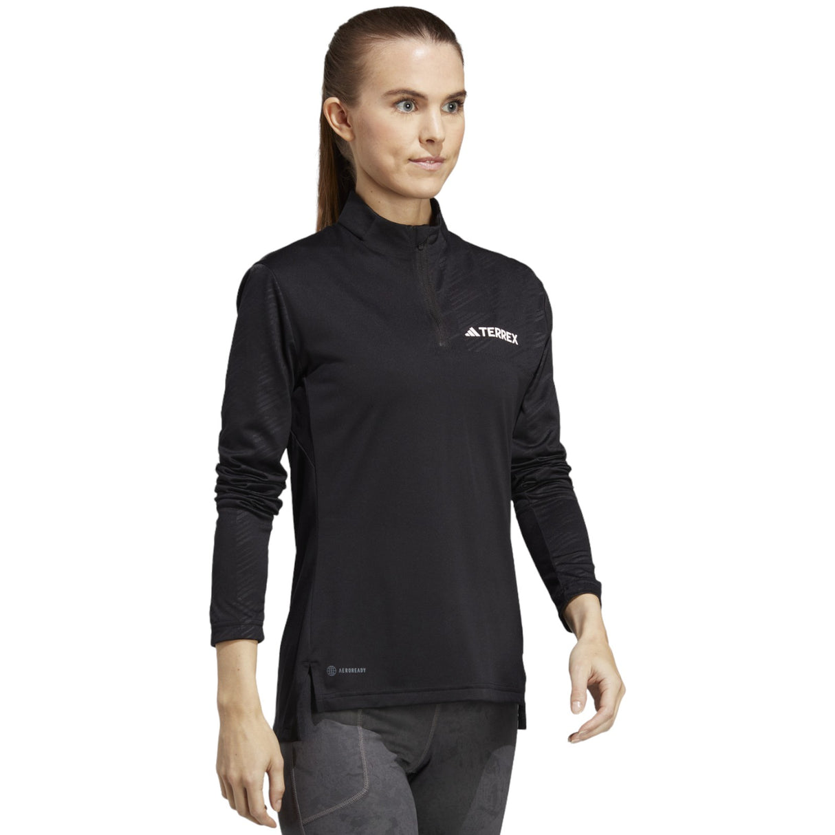 adidas Terrex Womens Long Sleeved Quarter Zip Top