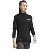adidas Terrex Womens Long Sleeved Quarter Zip Top