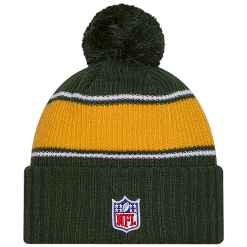 New Era Packers NFL Sideline 2024 Bobble Beanie Hat