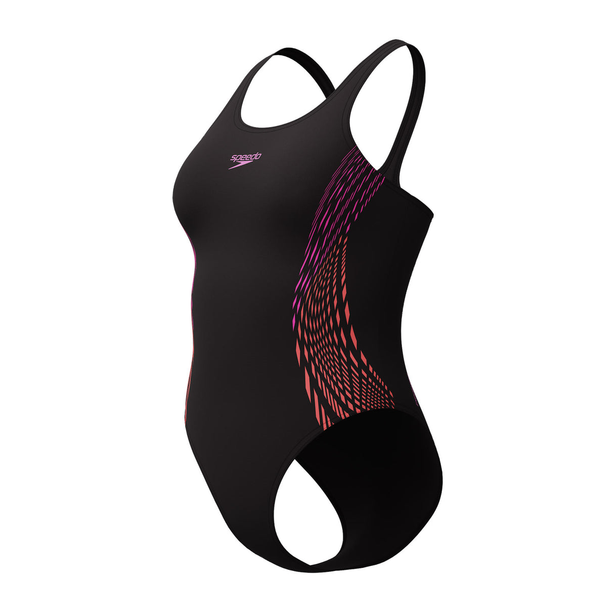 Speedo Womens Placement Muscleback Swimsuit - Side