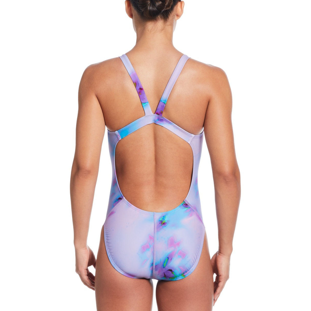 Nike Hydrastrong Multi Print Fastback One-Piece Womens Swimsuit