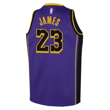 Nike Lakers James 23 Kids Swingman Jersey