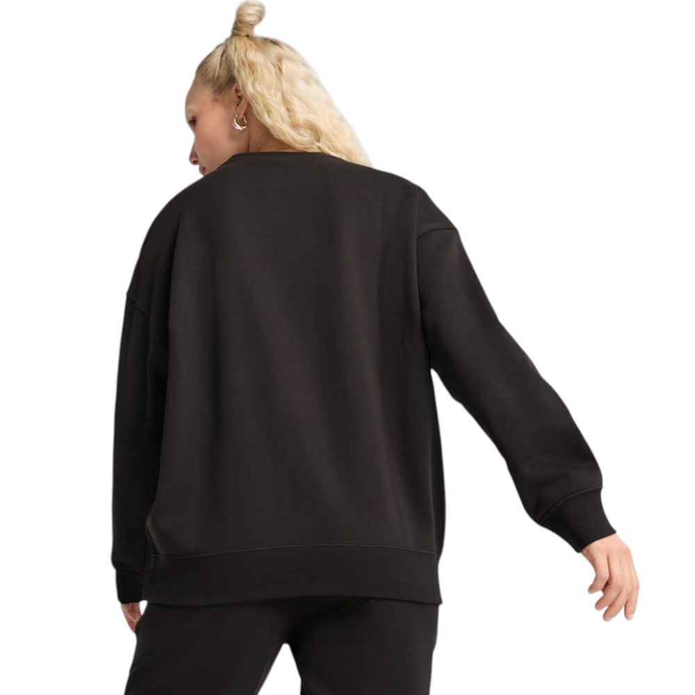 Puma Essentials Oversized Womens Fleece Crew Sweatshirt