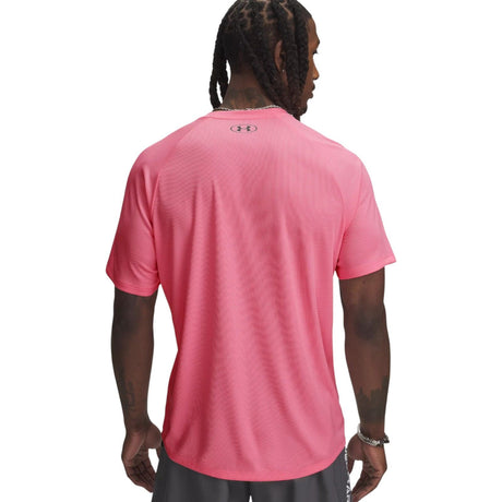 Under Armour Tech Textured Mens Short Sleeved T-Shirt Model Back View