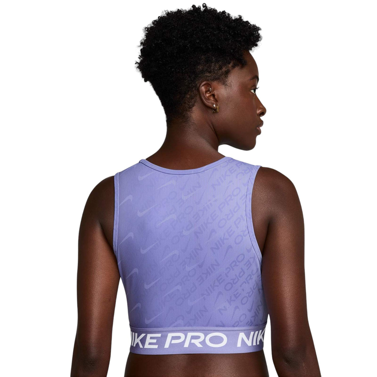 Nike Pro Womens Dri-Fit Cropped Printed Tank Top