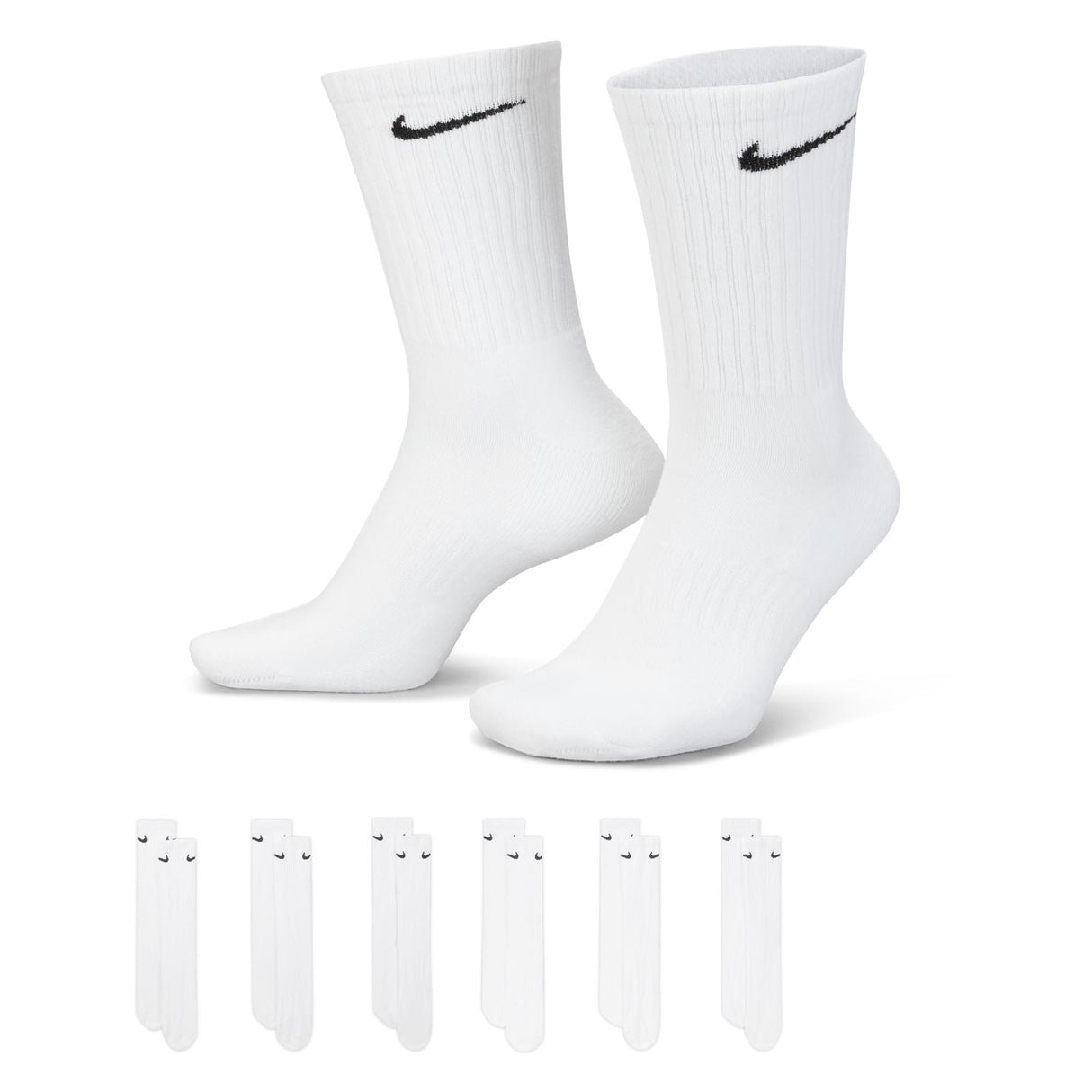 Nike Everyday Cushioned Crew Socks - 6 Pack